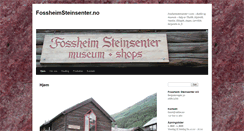 Desktop Screenshot of fossheimsteinsenter.no