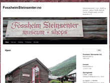 Tablet Screenshot of fossheimsteinsenter.no